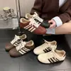 2026 Uso Diario Estilo Coreano Versátil Nuevos Zapatos de Entrenamiento Ligeros a Rayas para Mujer Estilo Brogue Casual Street Style