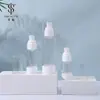 Botella dispensadora de cuidado de la piel con prensa de vacío, material de embalaje cosmético de plástico AS, botella de loción con pico de pato, suero, loción, botella de vacío para base de maquillaje