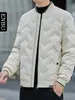 Chamarra de Plumón de Invierno Enbu para Hombre, Nueva, Cuello de Béisbol, Casual, Versátil, Cálida para Jóvenes, Chaqueta de Negocios para Hombre