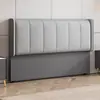 Cabecero Modelo Nuevo 2026 con Tapicería Suave, Diseño Simple de Madera Maciza de Pie Integrado, Respaldo de Cuero Genuino, Cuero de Garra de Gato, Cabecero Ultra Delgado Se Vende por Separado