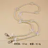 Bolso Cruzado de Perlas Irregulares Lanyard Largo Portátil para Teléfono Móvil Lanyard Sencillo de Perlas para Teléfono Móvil Cadena para Teléfono Móvil Cadena Cadena