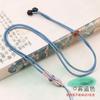 Wenwan pingente de cordão com ágata Jade Buda jóias corda de corda de colar ajustável de tecido masculino e feminino corda atacado