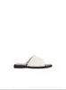 Sandalias Planas de Playa Estilo Nuevo 2026 con Diseño Plisado, Pantuflas de Lino para Mujer, Sandalias de Verano para Exteriores