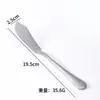 Cuchillo de Mantequilla de Acero Inoxidable Transfronterizo 1010 Cuchillo para Queso Cuchillo de Mantequilla para Comida Occidental Pan Tostado Untar Cuchillo para Mermelada Cuchillo de Mantequilla