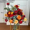 Flores Guia de Caminho para Casamento, Flores de Casamento, Arranjos no Local, Bolas de Flores, Adereços de Decoração para Salão de Exposição de Inauguração de Shopping