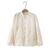 100,00kg Irmã Gorda Estilo Coreano Elegante Novo Estilo Chinês Estilo Nacional Renda Camisa Protetora Solar plus size Top Feminino 6657