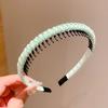 Diadema coreana para niñas, accesorio para el cabello roto con sello dentado antideslizante, ideal para niñas.