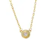 Collar Pulsera Burbuja OVNI V Oro Diamante Único Precisión CNC Estilo Cartier Oro Grueso 18K Sin Desvanecimiento Regalo para Novia o Pareja