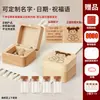 Caja de Colección de Recuerdos de Lanugo de Bebé y Cordón Umbilical Fabricación Conmemoración de los Cien Días y Luna Llena del Recién Nacido Botella de Conservación de Lanugo y Dientes de Bebé