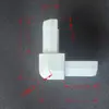 Soportes de Esquina de Plástico en Forma de L para Muebles, Puertas y Ventanas, Soportes de Esquina de Unión a 90 Grados, Soportes de Esquina Huecos para Intercapas de Vidrio, Procesamiento por Moldeo por Inyección