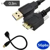 Com parafusos 3.0 cabo câmera industrial caixa de disco rígido player USB 3.0 para MICRO B com parafusos cabo de dados