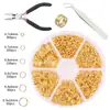 Accesorios de joyería para hacer tú mismo joyería pendientes ganchos para orejas pulseras pulseras collares materiales para abalorios hechos a mano juego de herramientas