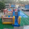 Cama elástica hinchable grande con tobogán, equipo de juego para niños para interiores y exteriores, estructura modular entrelazada