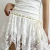 Corda de Cintura Trançada com Contas Estilo Étnico para Mulheres, Versátil Estilo Novo de Verão, Combinada com Vestido Meio Jeans, Acessórios de Cinto