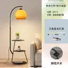 Luminária de Chão Estilo Cream Simples para Sala de Estar Lado do Sofá Quarto Luminária de Cabeceira Integrada Nova Luminária de Mesa Vertical Estilo Vintage Ferro