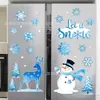 Imán de Refrigerador de Muñeco de Nieve Navideño Más Popular de Amazon Decoración de Pegatina Magnética para Refrigerador de Invierno con Papá Noel y Copo de Nieve