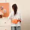 Bolsa de Peito Casual de Cor Pura para Meninos e Meninas, Mini Bolsa Transversal Esportiva Casual 2025 Nova Exportação Bolsa de Cintura Infantil