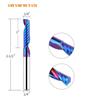 Cortador Espiral de Ranura en O para Recorte de Aluminio, Plástico, Acrílico; Fresa para Productos Compuestos de Aluminio; Herramienta para carpintería de grabado, corte y fresado