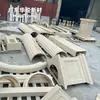 Renovação e modificação completa de paredes externas, molduras de GRC, soleiras de janela, frisos de cintura e componentes de cimento para caixilhos de janela em áreas residenciais antigas