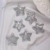 Grampo de cabelo estrela y2g estilo coreano para garotas quentes metal prateado estrela de cinco pontas grampo lateral grampo BB para todos os estilos acessórios de cabelo