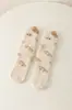 Calcetines Cálidos para el Suelo de Otoño e Invierno Calcetines Gruesos Forrados de Felpa Terciopelo de Coral de Tubo Medio para Mujer Calcetines de Dormir para el Hogar Dibujos Animados Estéreo Transfronterizos