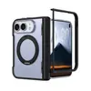 Capa Aplicável Transfronteiriça para Celular Dobrável Apple com Cobertura Total do Eixo da Dobradiça, Bordas Macias e Painel Traseiro Duro para iPhone Duo, Capa Anti-Queda