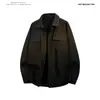 Nova Camisa de Trabalho Masculina de Manga Longa com Múltiplos Bolsos Estilo Japonês Cor Sólida Oversized Solta Tendência para Homens - Primavera 2026
