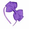Amazon Diadema de Color Sólido con Lazo para Niñas Diadema de Poliéster Acanalado Accesorios para el Cabello Lindos y Versátiles