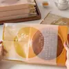 Caja de Embalaje Grande para Pasteles de Luna con Tapa, Piezas de 0.5 kg, una Bandeja Redonda de Plástico Inferior, Bolsa Sellable Engrosada para Empaquetadora de Pasteles de Luna
