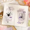 Paquete de papel con material texturizado Yuxian, "Huellas de Luz" material de diario floral vintage claro para collage de fondo y notas de mensajes