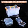 Caja de Almacenamiento Mini Pequeña de Plástico Transparente para Joyería Caja de Exhibición Separada de Alta Calidad Caja Organizadora para Pendientes Pulseras Accesorios