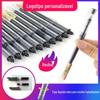 Caneta Líquida Reta com Logotipo Personalizado, Caneta de Grande Capacidade para Alunos do Ensino Fundamental e Médio Fazerem Provas, Caneta Preta para Assinatura Empresarial, Bolsa de Tinta Substituível