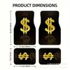Alfombrillas de Piso para Coche de Terciopelo de Cristal Estilo Americano Transfronterizas Temu, Populares en Plataformas de Comercio Electrónico, Fáciles de Limpiar, Juego de Cuatro Piezas, Universales para Uso Transfronterizo