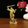 Figura de latón de Zhong Kui, Zhong Kui de latón, decoración del hogar, artesanía de metal de latón