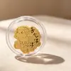 Ano do Carneiro Pé Auspicioso Ouro 999 Ouro Adesivo para Celular Ovelhinha em Relevo Tem Dinheiro para Gastar Tudo Corre Bem Adesivo de Folha de Ouro Presente