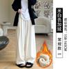Pantalones de pana anchos color marrón Melard para mujer, temporada de otoño, pantalones casuales rectos holgados y fluidos para figuras petite, estilo Yamamoto