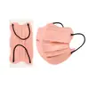 Máscara Morandi para Adultos Feminina de Alto Valor Facial Máscara Facial Estéreo 5DV Embalagem Individual Estilo Universitário Forma de Onda Borboleta