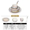 Nuevo Juego de Cuatro Piezas de Vajilla de Melamina China Hotel Restaurante Hot Pot Alta Apariencia Tazones Platos de Imitación Porcelana Vajilla Juego de Mesa Comercial