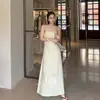 LS Marca NuevaEtiqueta Negra Marca de Lujo Minimalista Nuevo Verano Moda Sencilla Vestido Camisola para Viajar al Trabajo 30599