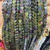 Pulsera y Collar Semiacabados Accesorios de Joyería DIY Fábrica Venta al por Mayor Hilo de Cuentas 6mm Forma de Corazón Agujero Recto Piedra Ágata Turquesa Pulsera