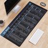 Teclado e Mouse Pad Personalizados, Guia Grande de Teclas de Atalho para Escritório, Tapete para Mesa de Computador, Tapete de Jogo Tiktok em Inglês, Antiderrapante