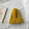 Gorro de lana para mujer, otoño e invierno, para parejas, para todo tipo de combinaciones, para hombres y mujeres, estilo coreano, moderno, sencillo, de punto, cálido para estudiantes.