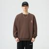 3133 Plus Size Masculino Outono Novo 320G Pesado Gola Redonda Usar Masculino Simples Solto Jaqueta Estampada com Letras