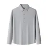 Listras em camadas/camisa sem costura/antibacteriana 7A/40D/220G respirável e confortável roupa de trabalho/camisa cultural/casual de negócios