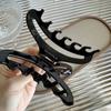 Pinza de Garra de Moda de Ácido Acético Hueco Francés Pinza de Tiburón Color Avanzado Otoño e Invierno Pasador para la Parte Posterior de la Cabeza Accesorios para el Cabello Múltiples Volúmenes