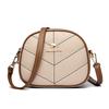 2023 nuevo bolso de mujer de gran capacidad de alto sentido nicho casual pequeño bolso redondo textura bolso de hombro estilo occidental bolso bandolera