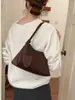 Bolso de axila tejido más vendido transfronterizo, nuevo bolso de mano elegante estilo francés 2026, bolso de hombro tejido casual vintage
