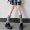 Calcetines de punto jk, calcetines blancos y2g para mujer, cubre pantorrillas, botas de nieve de otoño e invierno, calcetines apilados, rodilleras largas, calcetines de mujer