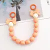 Nueva Cadena de Mano de Acrílico Colorida Accesorios para Fundas de Teléfono DIY Colgante para Bolso Cordón de Teléfono Color Caramelo