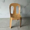 Silla con Respaldo de Plástico Combinación de Mesa y Silla de Exterior Silla de Comedor Mesa Redonda Engrosada Silla de Brazo Mesa de Cerveza del Mercado Nocturno Daipai